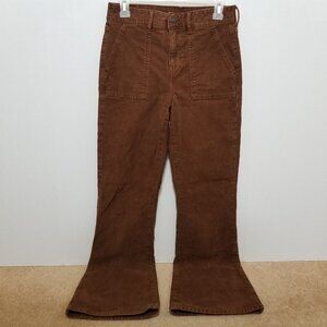 American Eagle pants 4 Super Hi-Rise Flare corduroy hippie boho retro stretch